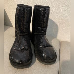 Black Sequins Uggs